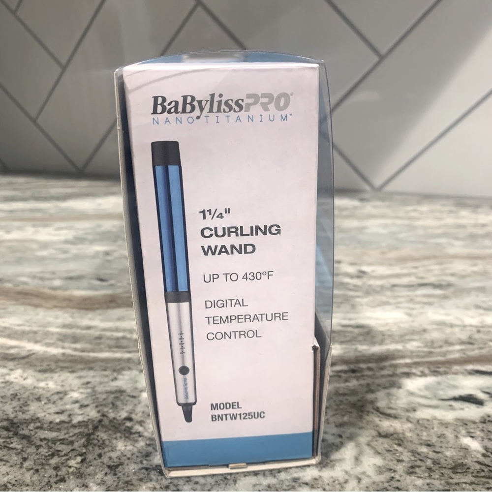💙NWT💙 1 1/4” Babyliss Pro Nano-Titanium curling wand - Picture 8 of 11